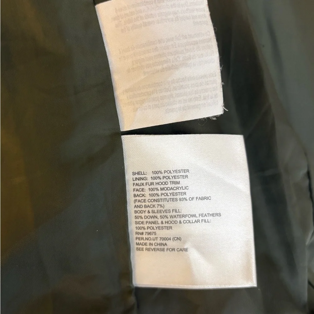 Michael Kors Olive Puffer Jacket with Fur Trim - Picture 12 of 15